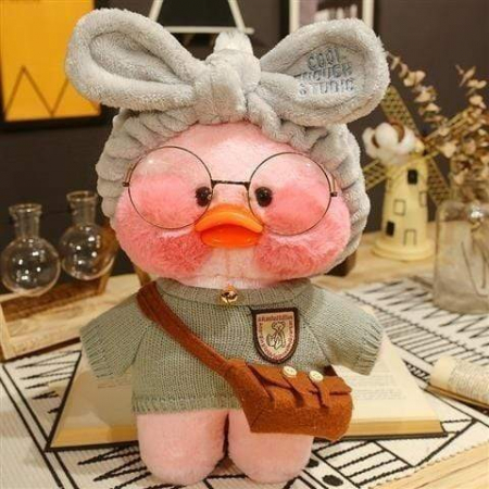 Jucarie de plus Ratusca Lalafanfan Flippy, Haine si Accesorii Random, Roz [3]