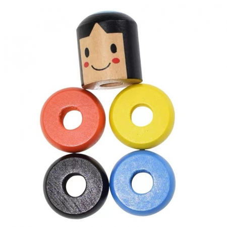 Jucarie din lemn pentru copii, soldatel indestructibil multicolor [1]