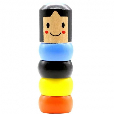 Jucarie din lemn pentru copii, soldatel indestructibil multicolor [3]