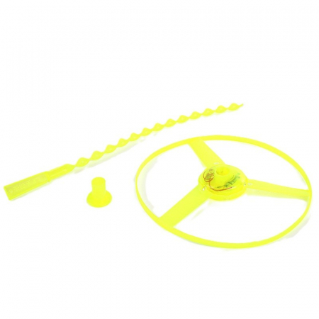 Jucarii, Copii & Bebe - Jucarie Disc Zburator, Flippy, cu Lumini, Manual, din ABS, +14 Ani, Galben