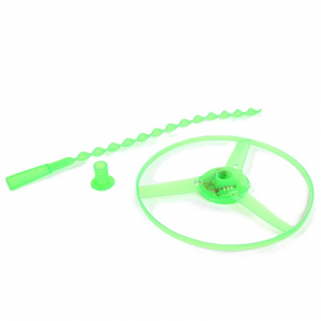 Jucarii, Copii & Bebe - Jucarie Disc Zburator, Flippy, cu Lumini, Manual, din ABS, +14 Ani, Verde