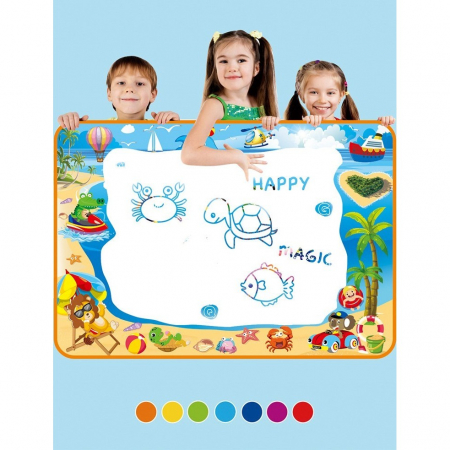 Jucarie educativa de colorat cu apa, covorasul magic, 100x70 cm [1]