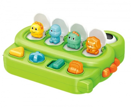 Jucarii, Copii & Bebe - Jucarie educativa si senzoriala Descopera dinozaurii, formele si culorile, 21 x 18 x 6 cm