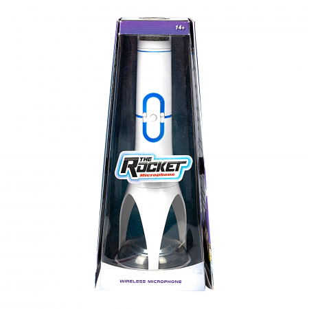 Jucarie gadget Microfon Wi-fi cu amplificator si boxa Alb, Singing Rocket Machine [1]