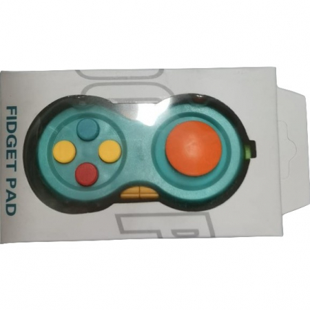Jucarie Interactiva, Flippy, Model Fidget Pad, Antistres, +3 Ani, Functii Multiple, 5.5 x 3.5 x 11 cm, Albastru [1]