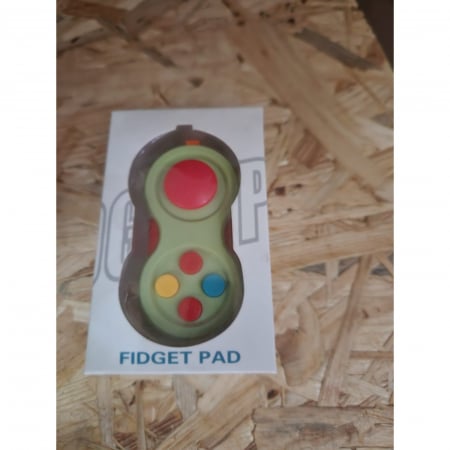 Jucarii, Copii & Bebe - Jucarie Interactiva, Flippy, Model Fidget Pad, Antistres, +3 Ani, Functii Multiple, 5.5 x 3.5 x 11 cm, Verde