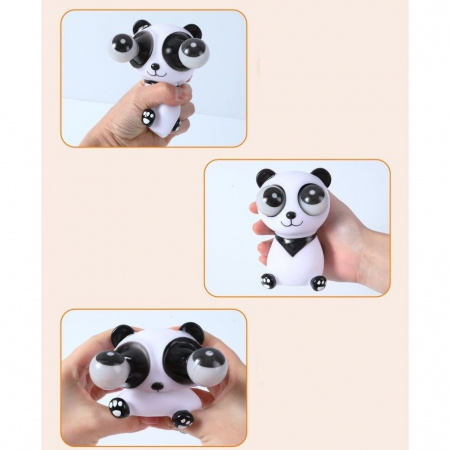 Jucarie interactiva antistres Flippy, squeeze eye-popping panda, multicolor [2]