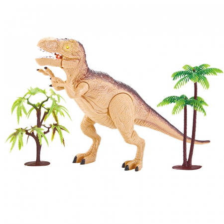 Jucarie interactiva dinozaur cu lumini si sunete Tyrannosaurus Rex si accesorii, 23 cm [2]