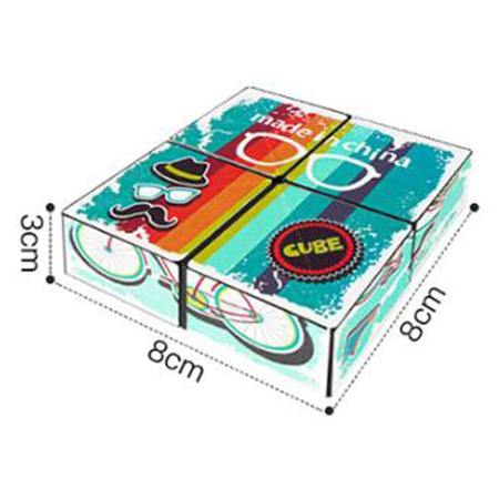 Jucarie Interactiva, Flippy, Magic Cube, Puzzle, Diferite Forme, Anti-stress, 8 x 8 x 3 cm, Multicolor [3]