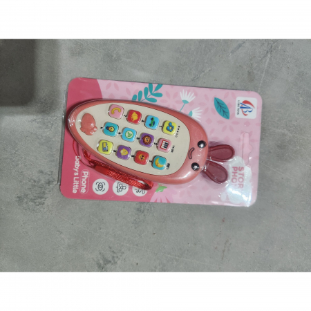 Jucarii, Copii & Bebe - Jucarie Interactiva, Flippy, Telefon Inteligent, Model Morcov, Functii Educative, Muzicale si Voce, 4-6 ani, 19 x 11.5 cm, din Plastic, Roz