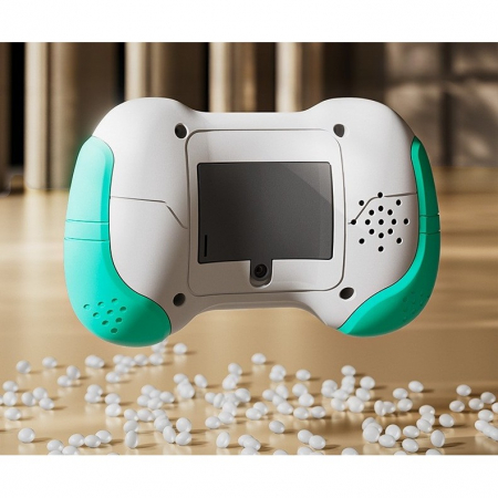 Jucarie Interactiva Flippy, Tip Consola Pop It, 6 butoane functionale, 5 Moduri de Joc, 600 Niveluri, + 3 ani, Verde/Gri [2]