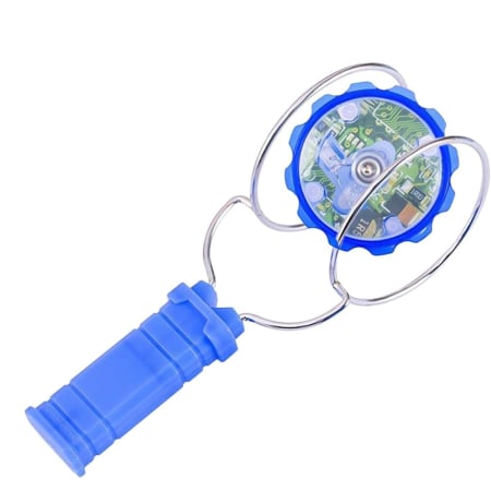 Jucarii, Copii & Bebe - Jucarie Interactiva, Flippy, Titirez Magnetic, cu Led, 19.8 x 5 cm, Albastru