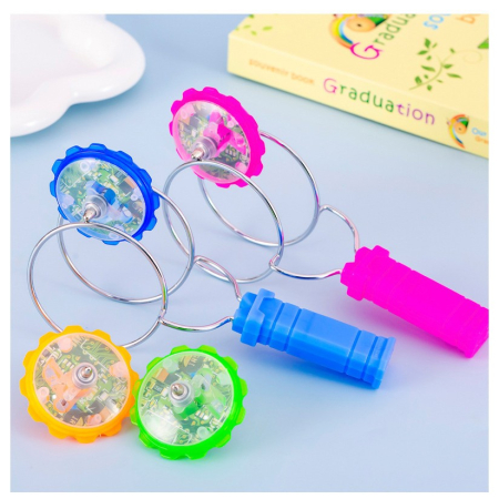 Jucarie Interactiva, Flippy, Titirez Magnetic, cu Led, 19.8 x 5 cm, Albastru [3]