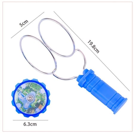 Jucarie Interactiva, Flippy, Titirez Magnetic, cu Led, 19.8 x 5 cm, Albastru [2]