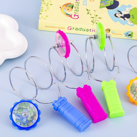 Jucarie Interactiva, Flippy, Titirez Magnetic, cu Led, 19.8 x 5 cm, Albastru [5]