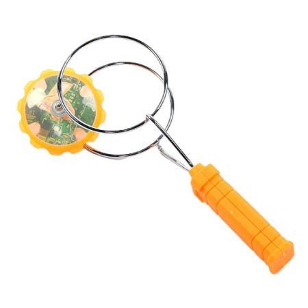 Jucarii, Copii & Bebe - Jucarie Interactiva, Flippy, Titirez Magnetic, cu Led, 19.8 x 5 cm, Portocaliu