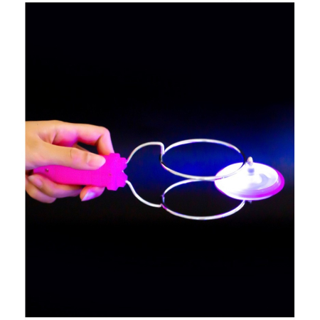 Jucarie Interactiva, Flippy, Titirez Magnetic, cu Led, 19.8 x 5 cm, Roz [5]