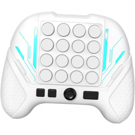 Jucarie Interactiva Pop It, Flippy, Tip Consola, Anti-Stres, 5 Moduri de Joc, din ABS si Silicon, +3 Ani, Sunete si Lumini Model Controller, Alb [3]