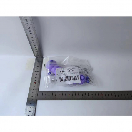 Jucarie mecanica pentru copii Flippy, omida haioasa, cu cheita, distractiva, se taraste, se misca, 15 x 4 cm, mov [7]