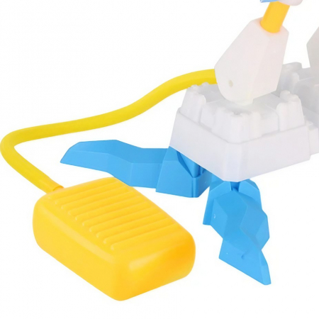 Lichidare Jucarie pentru Copii, Flippy, Lansator de Rachete cu Piciorul, Doua Lansatoare, 4 Rachete Fara Lumini, 2 Aircrafts, 33x25x27 cm, Galben-Albastru [3]