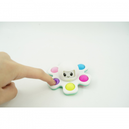 Jucarie Pop It, Flippy, Fidget Toy, antistres, senzoriala,Alb [2]