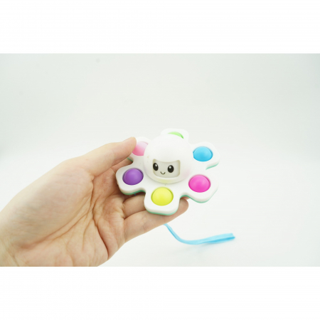 Jucarie Pop It, Flippy, Fidget Toy, antistres, senzoriala,Alb [1]