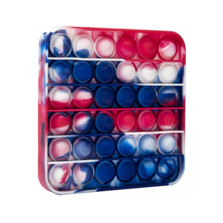 Jucarie Pop it Now &amp;amp; Flip it, Push Bubble Patrat Multicolor Model 5 [6]