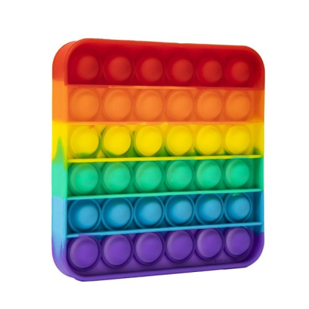 Jucarie Pop it Now &amp;amp; Flip it, Push Bubble Patrat Multicolor Model 5 [1]