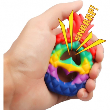 Jucarie Senzoriala Antistres cu Ventuza de Decompresie, Antrenare Antebrat, 3 ani, Model 2, Multicolor [2]
