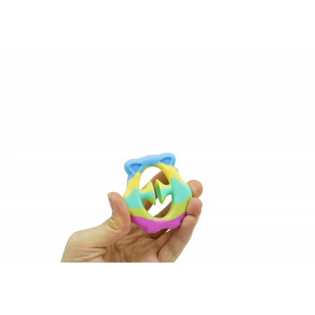 Jucarie senzoriala antistres cu ventuza de decompresie, Antrenare antebrat, Fidget Toy, Model Ursulet, Macarons [2]