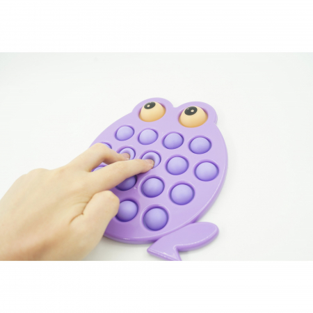 Jucarie senzoriala antistres, Simple Dimple, Broasca, Mov [3]