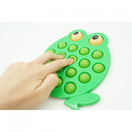 Jucarie senzoriala antistres, Simple Dimple, Broasca, Verde [3]