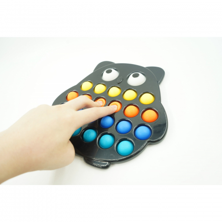 Jucarie senzoriala antistres, Simple Dimple, Bufnita, Multicolor, V2 [4]