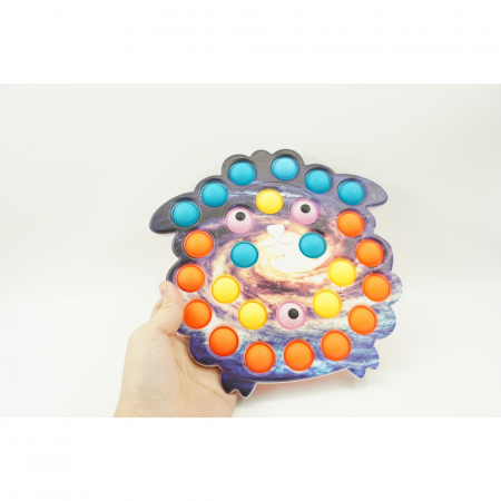 Jucarie senzoriala antistres, Simple Dimple, Oaie, Multicolor, V1 [4]