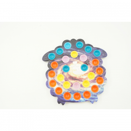 Jucarie senzoriala antistres, Simple Dimple, Oaie, Multicolor, V1 [3]