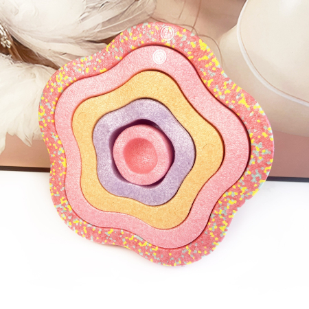 Jucarie Senzoriala de Echilibru, Flippy, Tip Stepping Stones, 5 Piese, din Spuma, pentru Miscare, Sarituri, Prindere, Diametru 28 cm, Model 1, Multicolor [5]