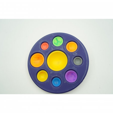 * LICHIDARE STOC * Jucarie senzoriala Dimple fidget toy, Planetariu, Albastru, 18x18 cm - [1]