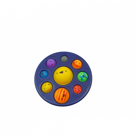 Jucării, copii și bebe - * LICHIDARE STOC * Jucarie senzoriala Dimple fidget toy, Planetariu, Albastru, 18x18 cm -