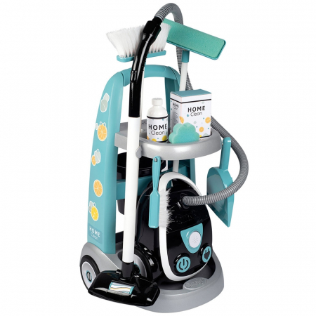 Jucarii, Copii & Bebe - Jucarie Smoby Set curatenie cu troller si aspirator electronic negru