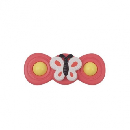 Jucarie Spinner pentru copii cu 2 laturi, Spinimals Fluture, Roz [2]