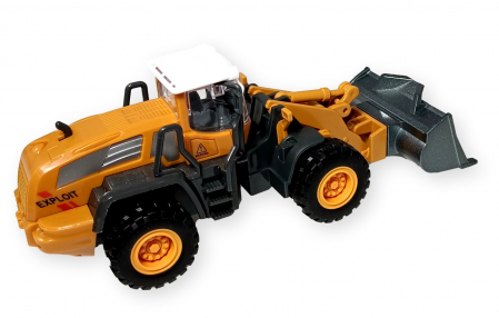 Jucarie Vehicul utilitar metalic - Utilaj de constructie Buldoexcavator [1]