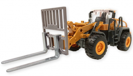 Jucarii, Copii & Bebe - Jucarie Vehicul utilitar metalic - Utilaj de constructie Forklift