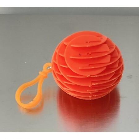 Jucarie Worm Fidget de Decompresie, Flippy, Anti Stres, Dimensiune Compacta 6 cm, Dimensiune Extinsa 15.5 cm, Portocaliu [5]