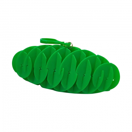 Jucarii, Copii & Bebe - Jucarie Worm Fidget de Decompresie, Flippy, Anti Stres, Dimensiune Compacta 6 cm, Dimensiune Extinsa 15.5 cm, Verde