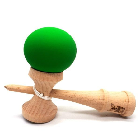 Kendama Ball Originala Lemn Fag Mat Grip Verde [2]
