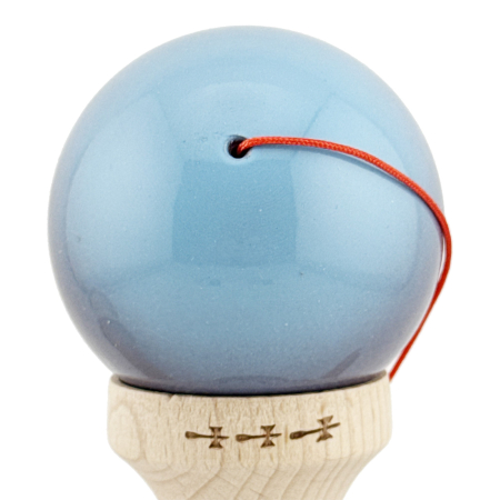 Kendama X Originala, Profesionala, Flippy, Big Cups V2, Super Sticky Cupe Mari, Rulment Metalic cu Ata 55 cm, Albastru Deschis/Mov/Roz [7]