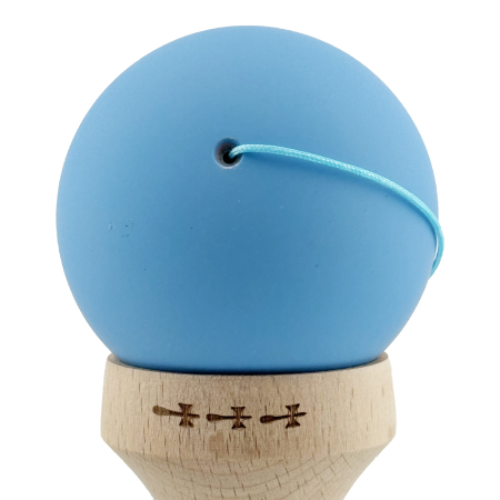 Kendama X Originala, Profesionala, Flippy, Rubber Grip, Cupe Mari KING SIZE V3, Gaura in Baza, Rulment Metalic, din lemn 18 cm, Ata 62/65 cm, Gradient Albastru/Roz [9]