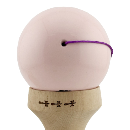Kendama X Originala, Profesionala, Flippy, Violet Monkey, Super Sticky cu Cupe Mari King Size V3, Rulment Metalic si Gaura in Baza, din Lemn 18 cm, Ata 62/65 cm, Roz [9]