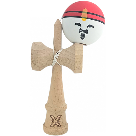 BF-Kendama X Originala, Profesionala, Rege, Flippy, din Lemn, 18 cm, Rosu/Alb/Galben [3]