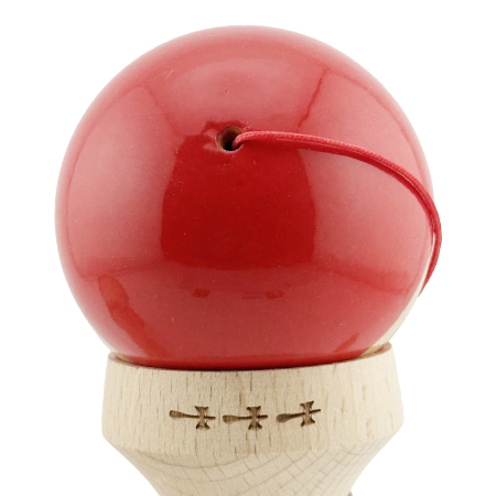 Kendama X Originala RAINBOW, Profesionala, Flippy, Cupe Mari KING SIZE V3, Super Sticky, Gaura in Baza, Rulment Metalic, din lemn 18 cm, Ata 62/65 cm, Rosu/Maro [8]